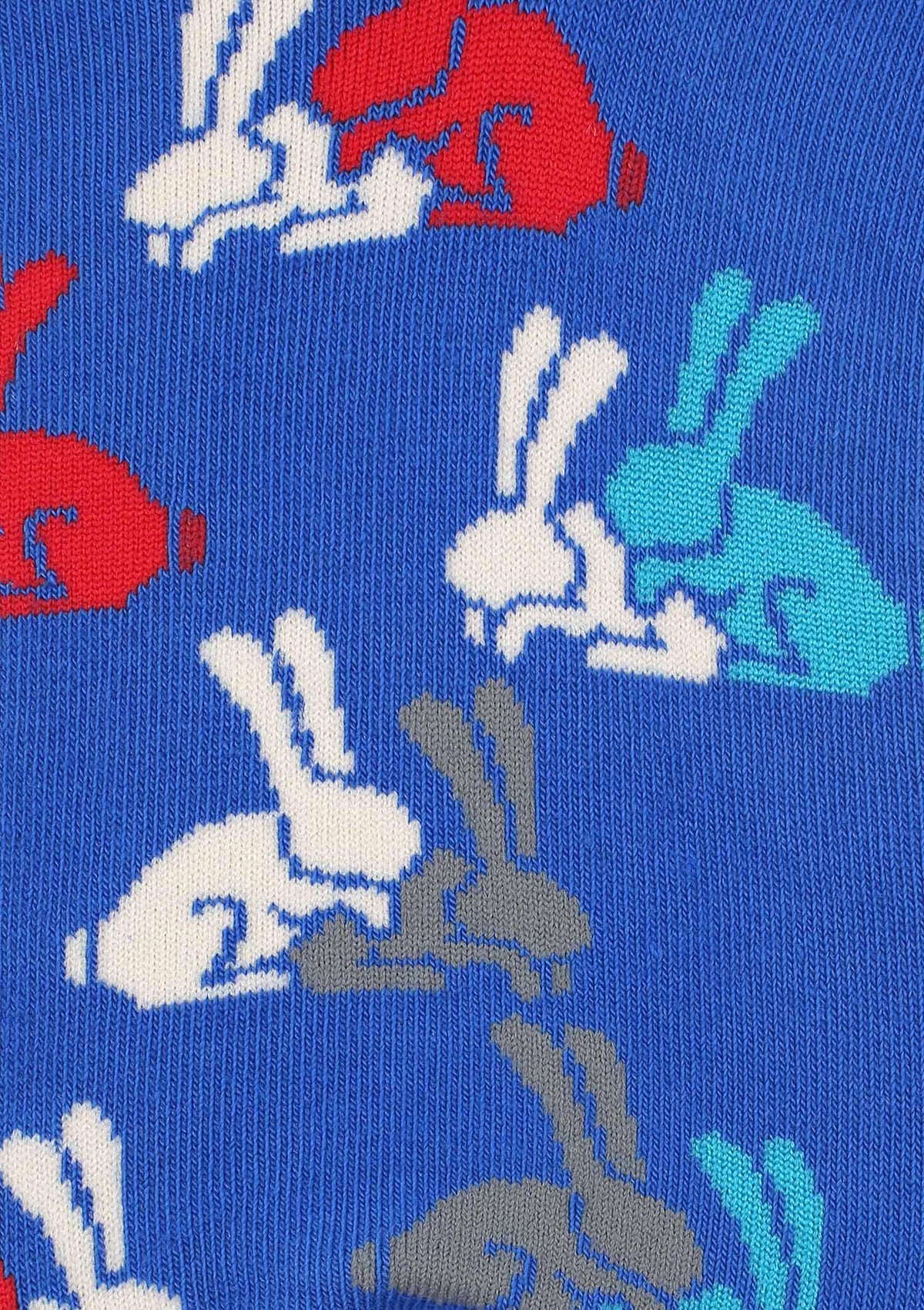 Męskie stopki z bawełny Marilyn Footies Men Happy Bunnies w króliki
