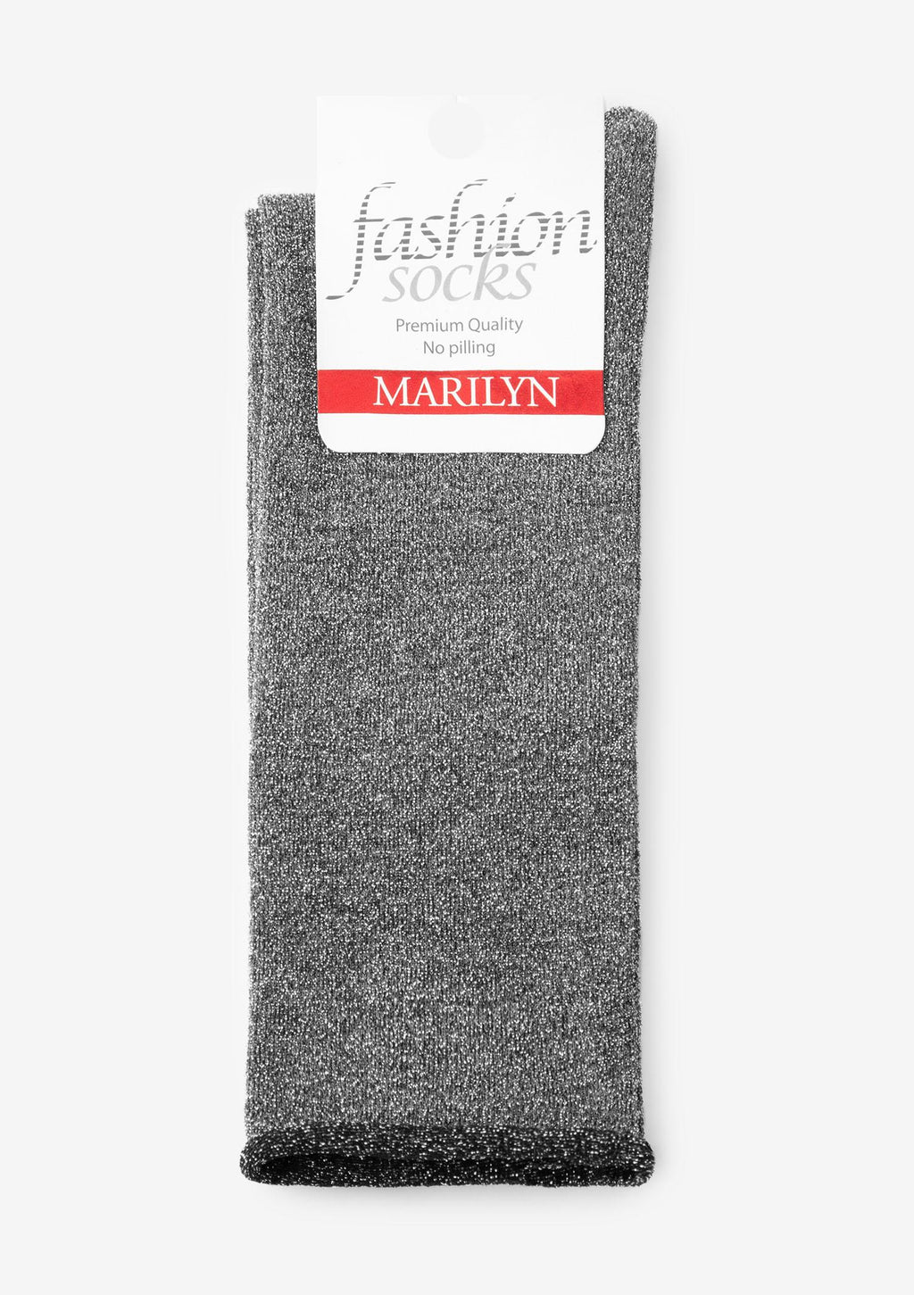 Skarpetki damskie bezuciskowe Marilyn Shine 05 Long ze srebrnym połyskiem