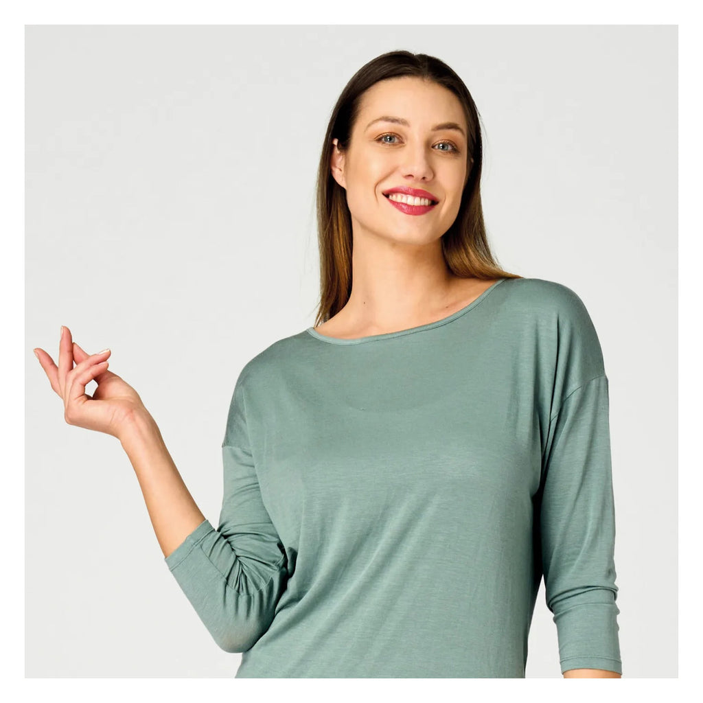 Bluzka damska Key LHB 130 z modalu i merino o luźnym kroju