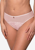 Figi bikini koronkowe z siateczką DM-6349 Agio różowe