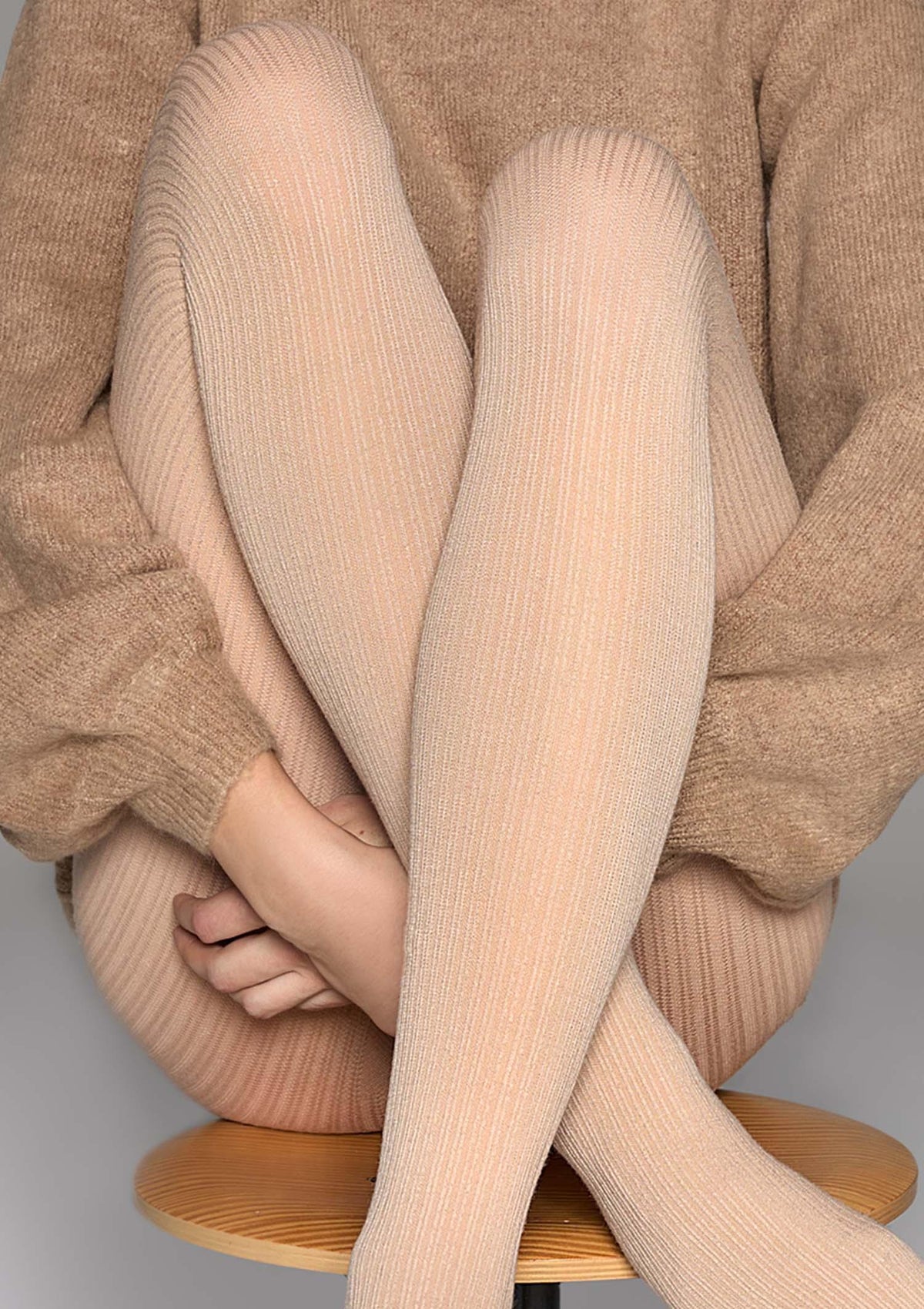 Rajstopy damskie Marilyn Cashmere D09 Line, kremowe, 80 den z wiskozą i kaszmirem