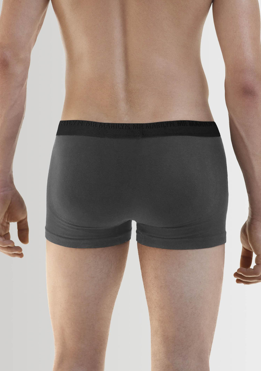Bokserki męskie Marilyn Boxers Pro, z modalu i bawełny, grafitowe