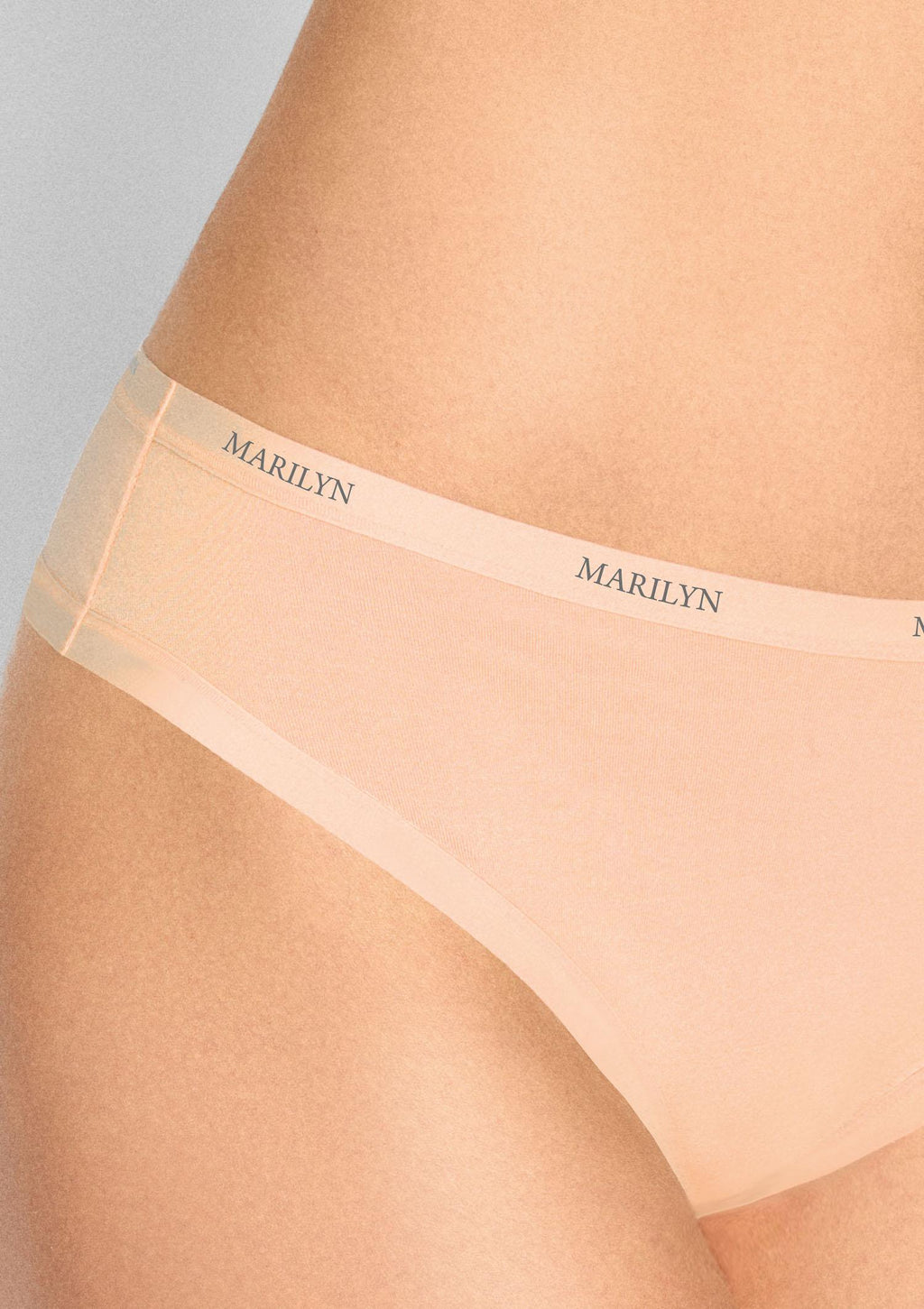 Stringi damskie Marilyn Julia 02, z wiskozy bambusowej i bawełny organicznej, beżowe