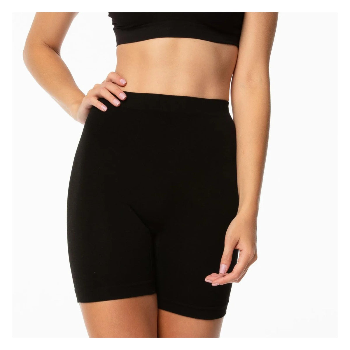 Julimex Bamboo Bermuda Shorts bermudy damskie bambusowe czarne