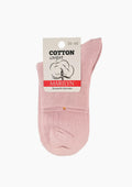 Skarpetki damskie bawełniane Marilyn Cotton Classic, niski krój, pudrowy róż