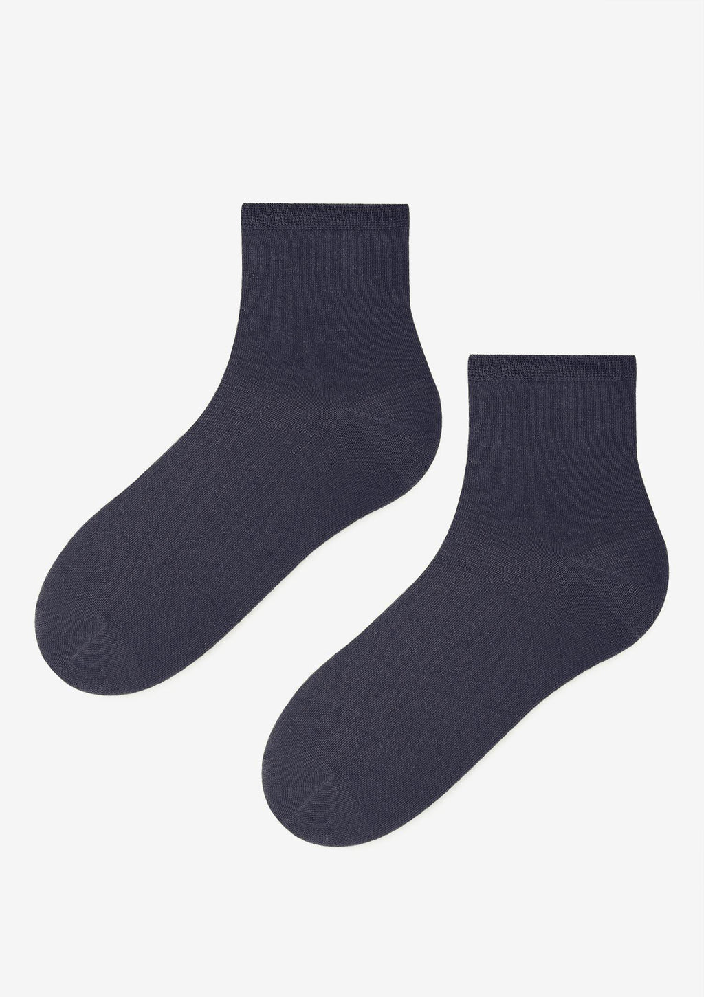 Skarpetki damskie klasyczne Marilyn Len Line Socks z wiskozy i lnu, denim