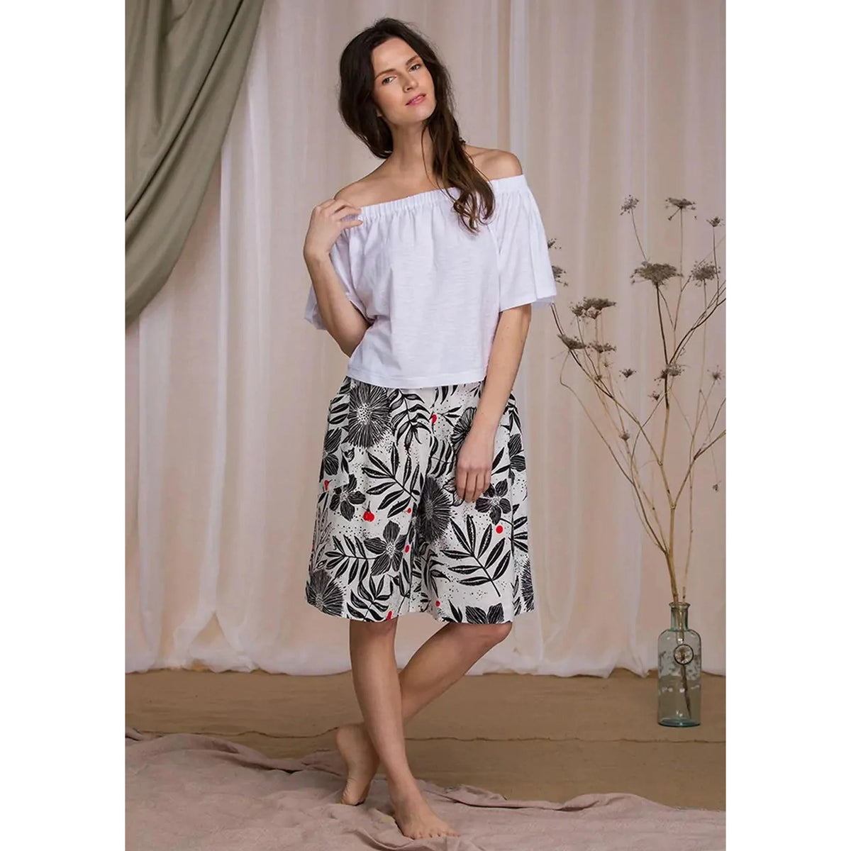 Komplet bielizny Homewear LHS 945 2 – z szerokimi spodniami
