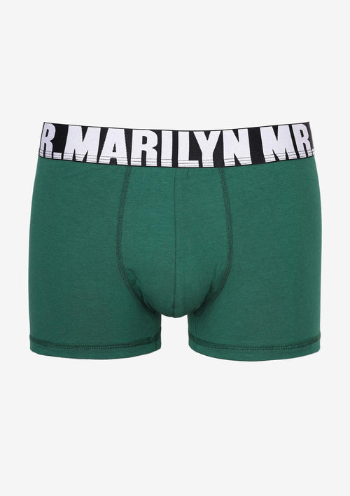 Bokserki męskie o klasycznej formie Marilyn Letters Boxer z modalu i bawełny
