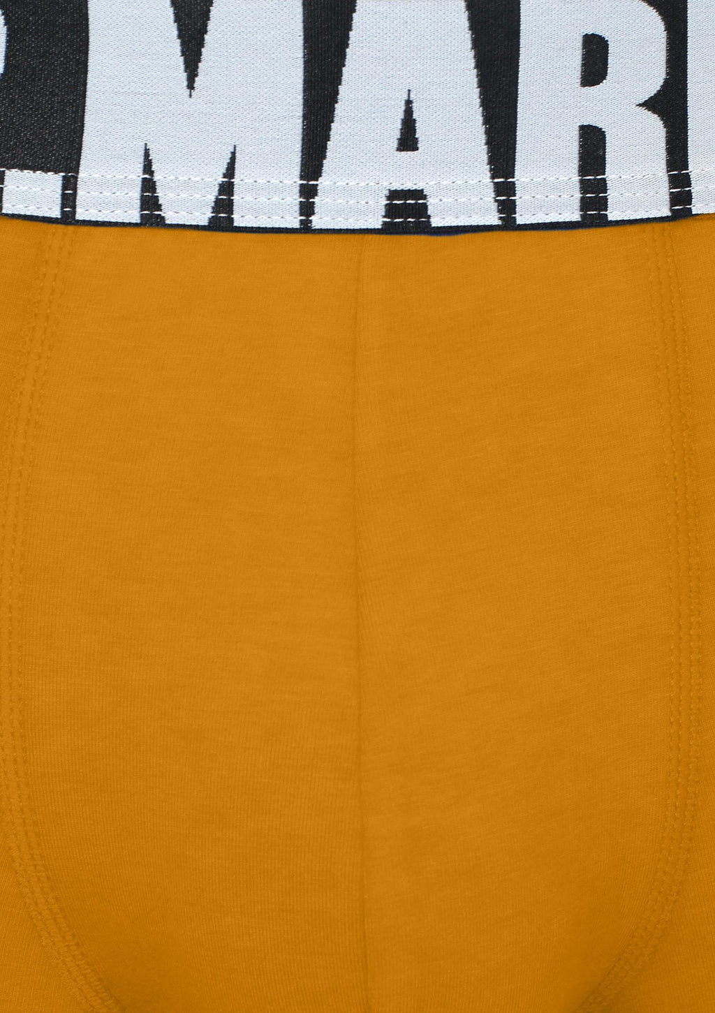 Bokserki męskie Marilyn Letters Boxer z logowaną gumą, musztardowe