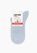 Skarpetki damskie bawełniane Marilyn Cotton Classic, niski krój, błękitne
