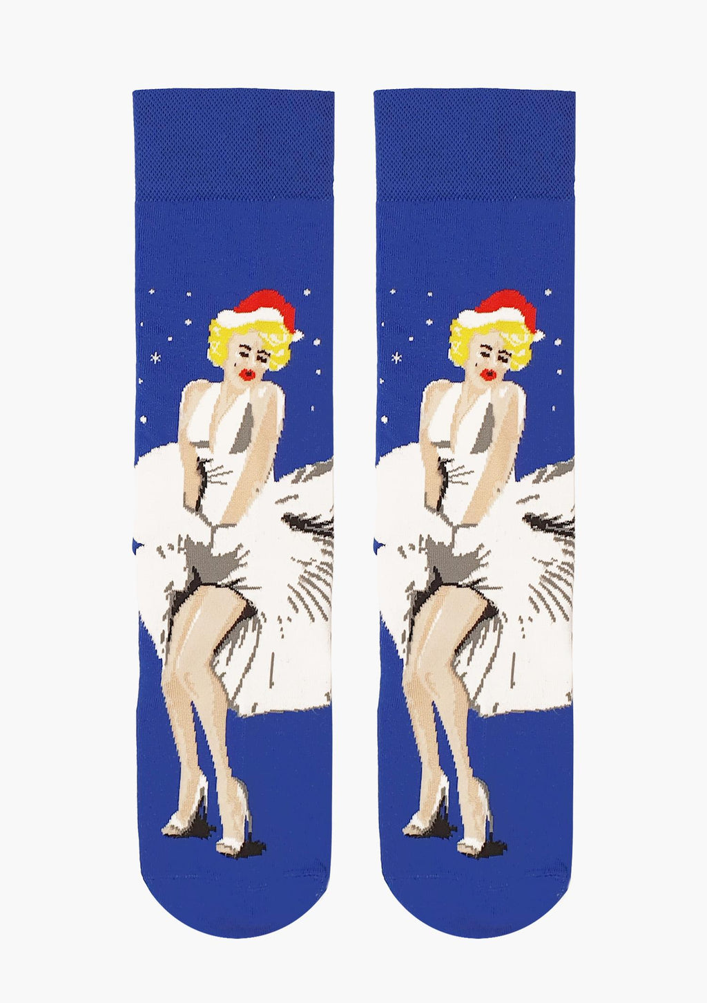 Skarpetki męskie świąteczne Marilyn Christmass z motywem pin-up