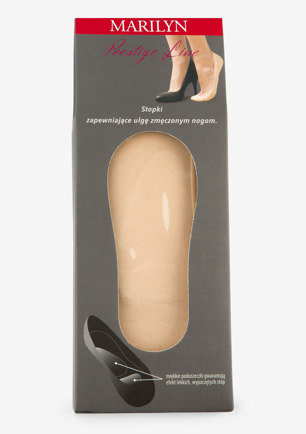 Profilowane stopki z poduszeczkami Marilyn Prestige Line, kolor beżowy