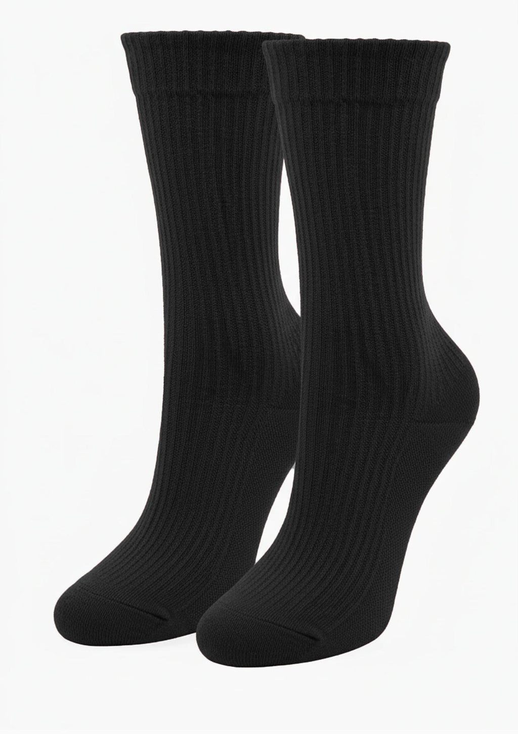 Skarpetki damskie z kaszmirem prążkowane Cashmere Dreams Marilyn, czarne