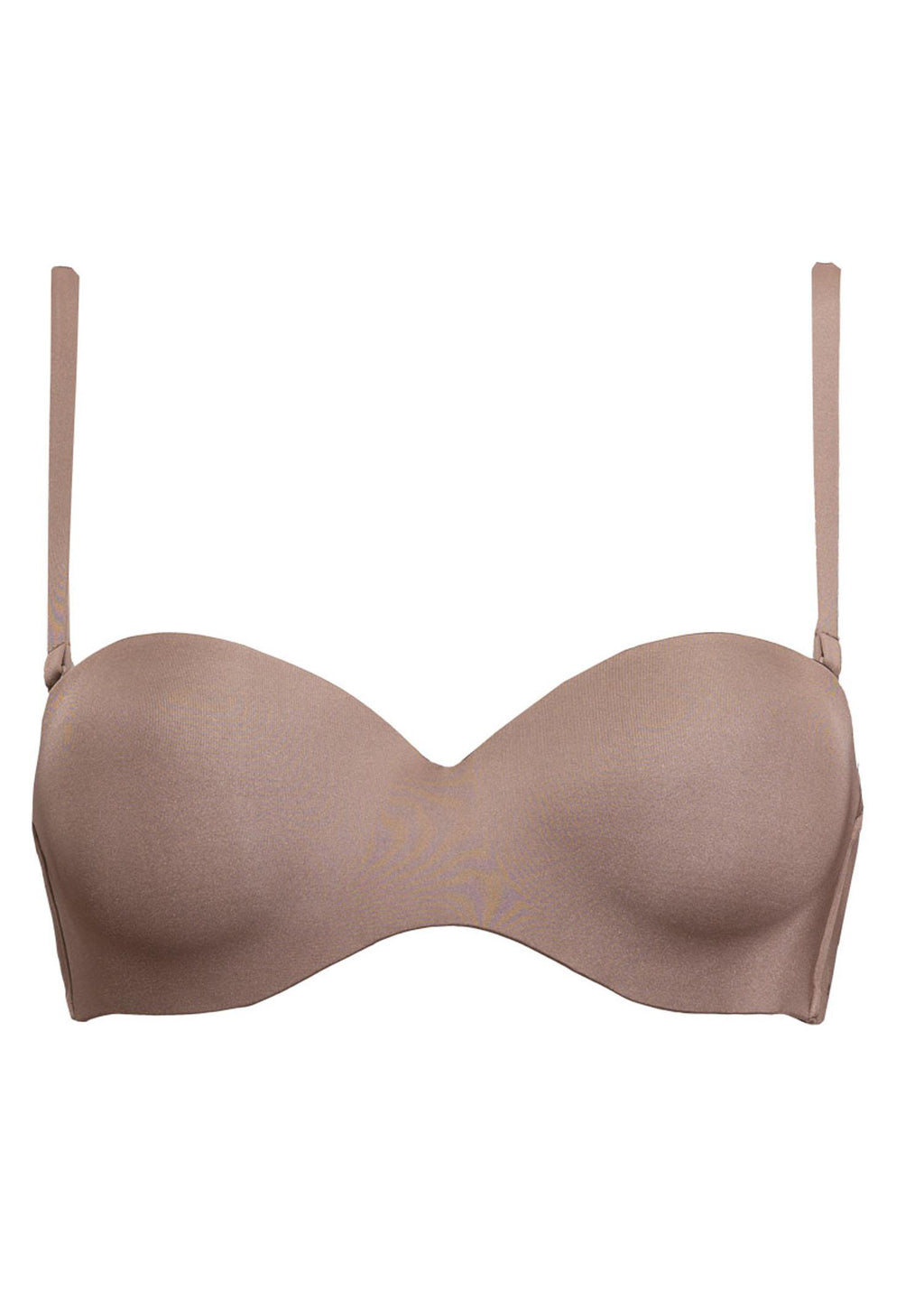 Biustonosz bardotka bezszwowy z mikrofibry 1580 Fantastic Sielei, Dark Beige