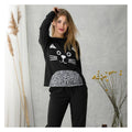 Komplet Homewear LHS 701 bluza z kotem i spodnie, damski