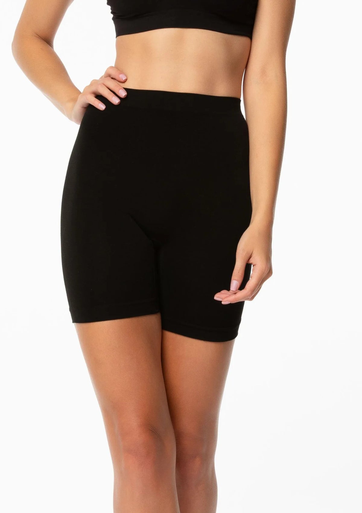 Julimex Bamboo Bermuda Shorts bermudy damskie bambusowe czarne