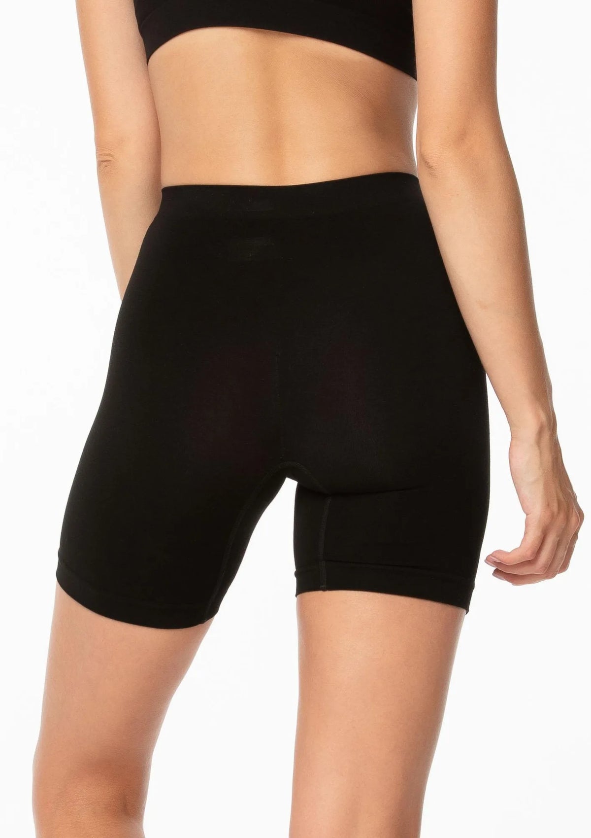 Julimex Bamboo Bermuda Shorts bermudy damskie bambusowe czarne