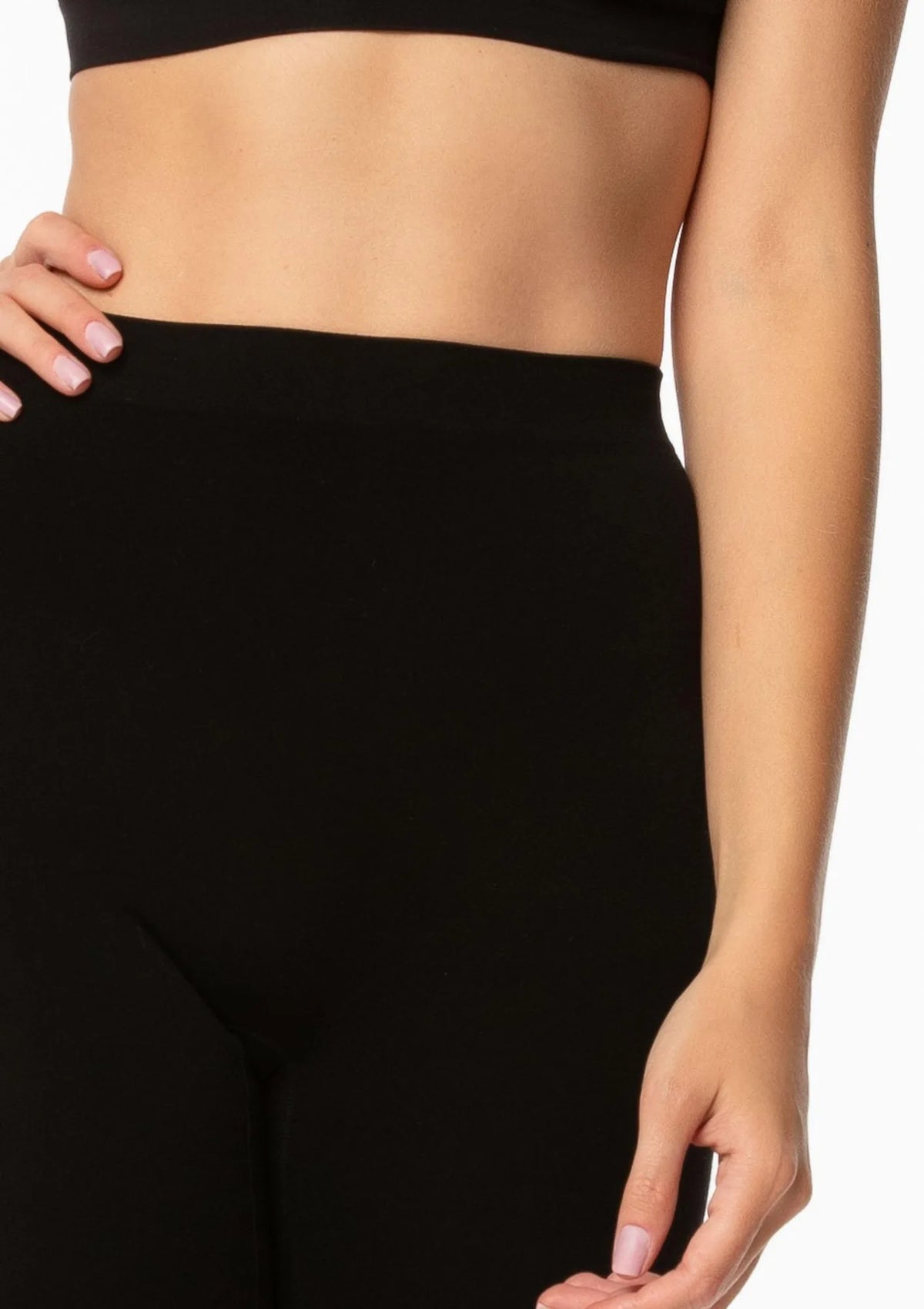 Julimex Bamboo Bermuda Shorts bermudy damskie bambusowe czarne