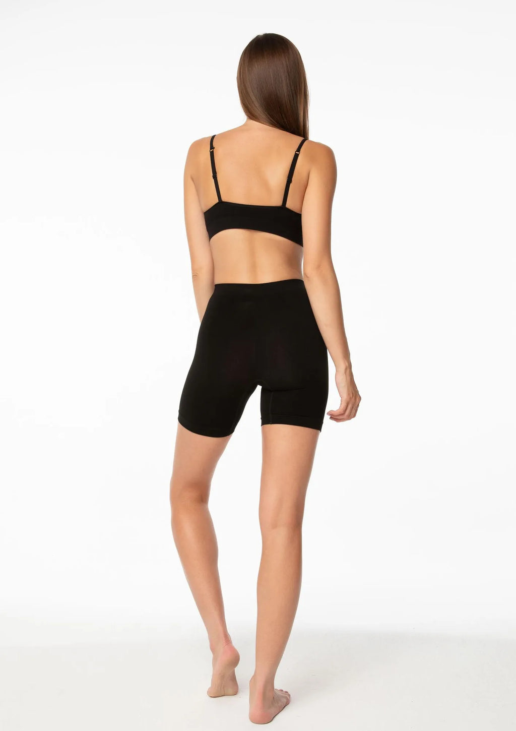Julimex Bamboo Bermuda Shorts bermudy damskie bambusowe czarne