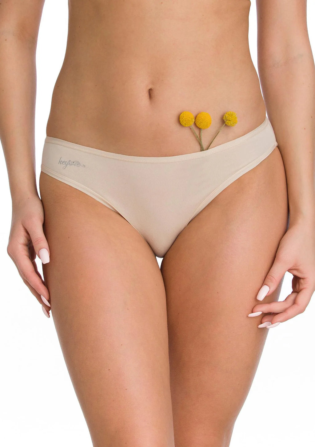 Key LPR 010 figi bikini z niskim stanem beżowe, 2 pak