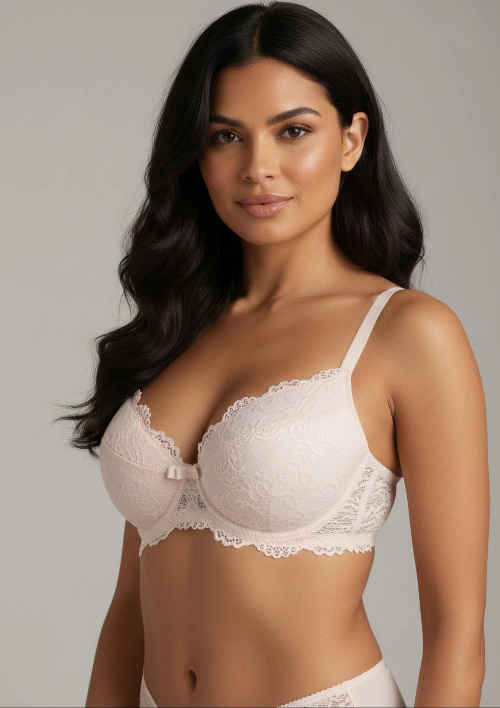 Kleo Karina 322.01 biustonosz push-up pudrowy, balkonetka