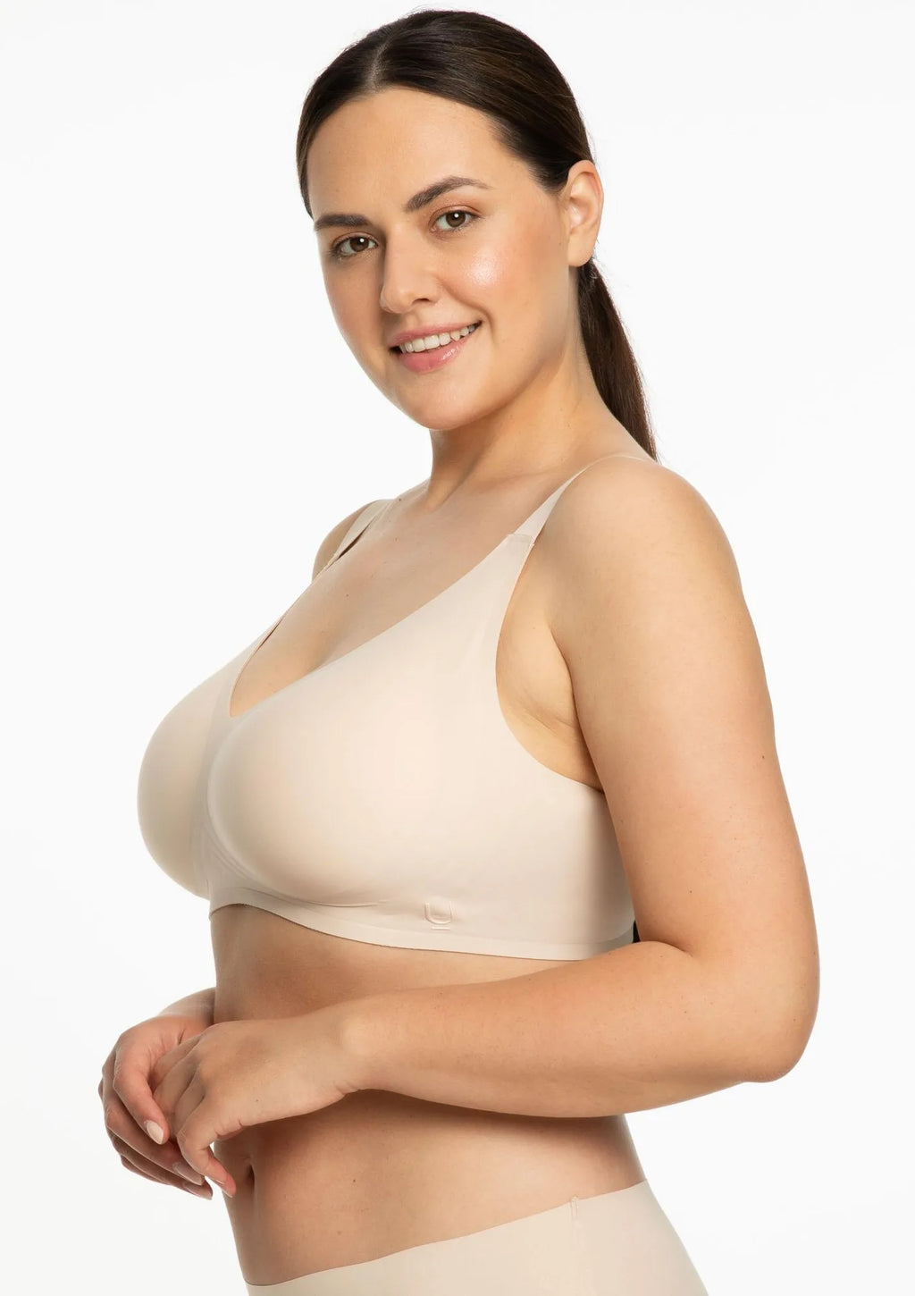 Julimex Jelly Bra Comfort biustonosz beż szerokie boki, żel 3D