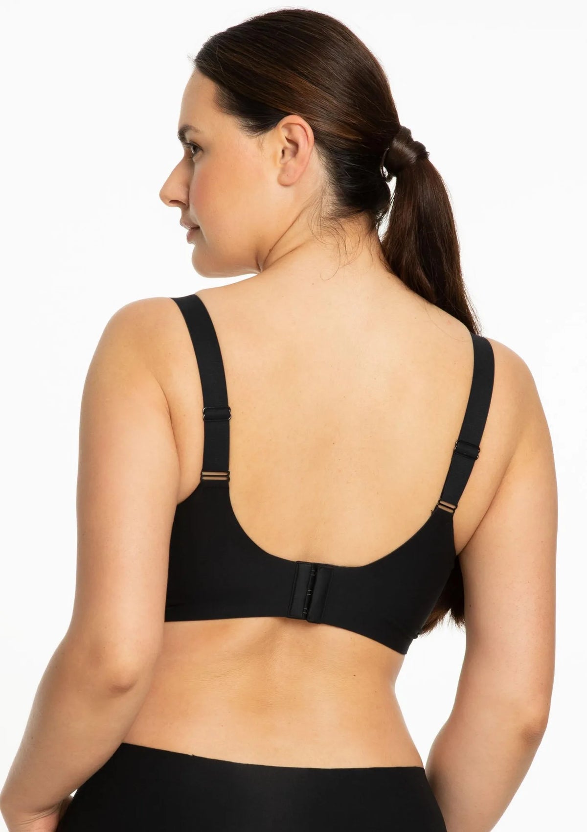 Julimex Jelly Bra Comfort biustonosz czarny szerokie boki, żel 3D