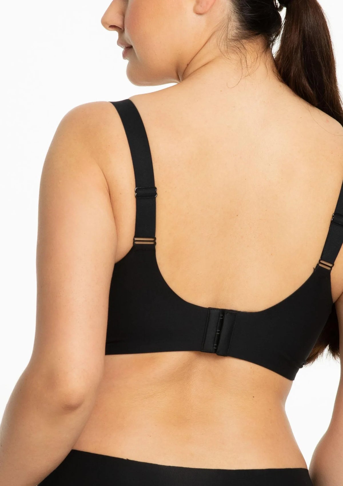 Julimex Jelly Bra Comfort biustonosz czarny szerokie boki, żel 3D