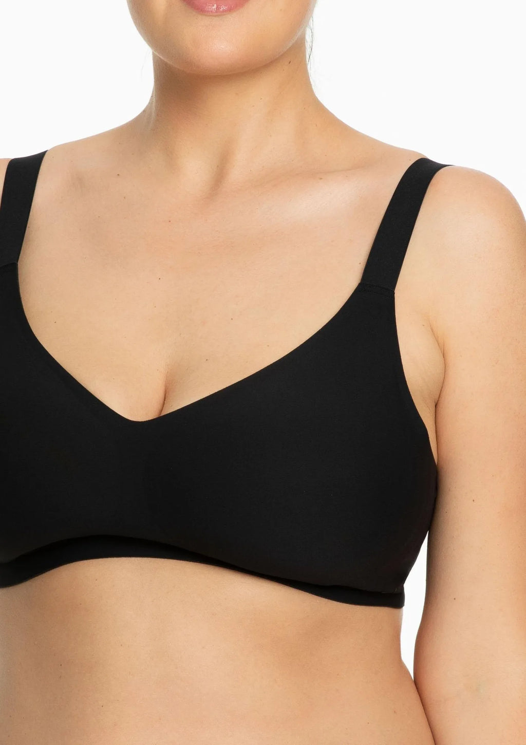 Julimex Jelly Bra Comfort biustonosz czarny szerokie boki, żel 3D