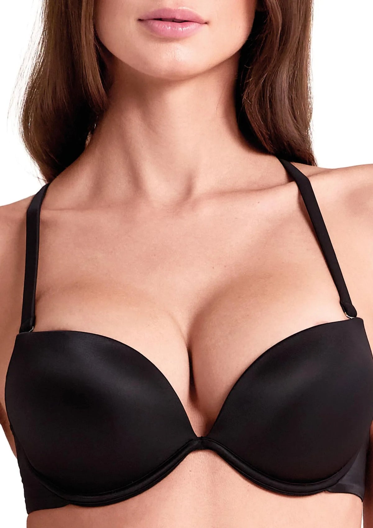 Balkonetka super push-up Lormar 023L czarny z fiszbinami