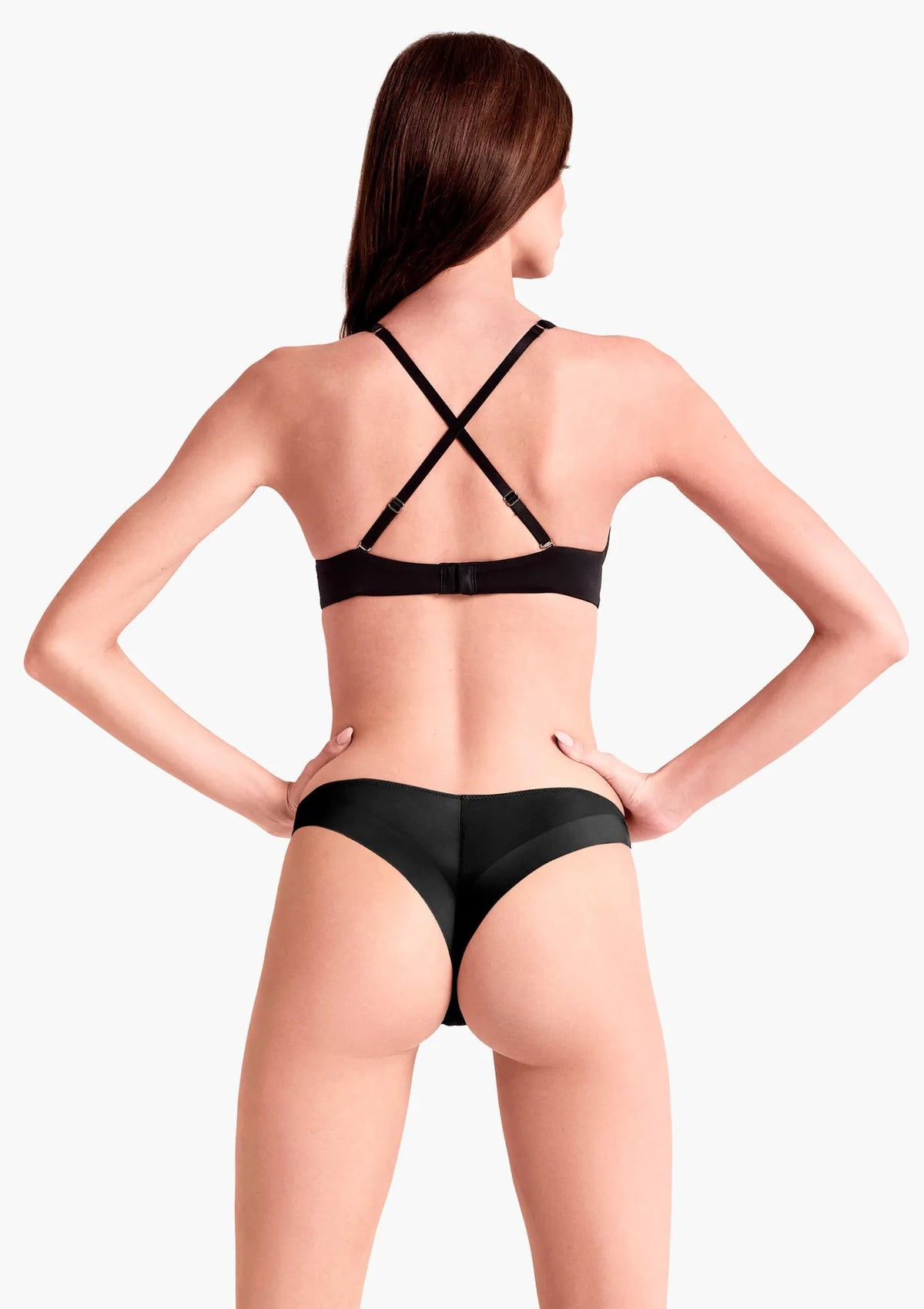 Balkonetka super push-up Lormar 023L czarny z fiszbinami