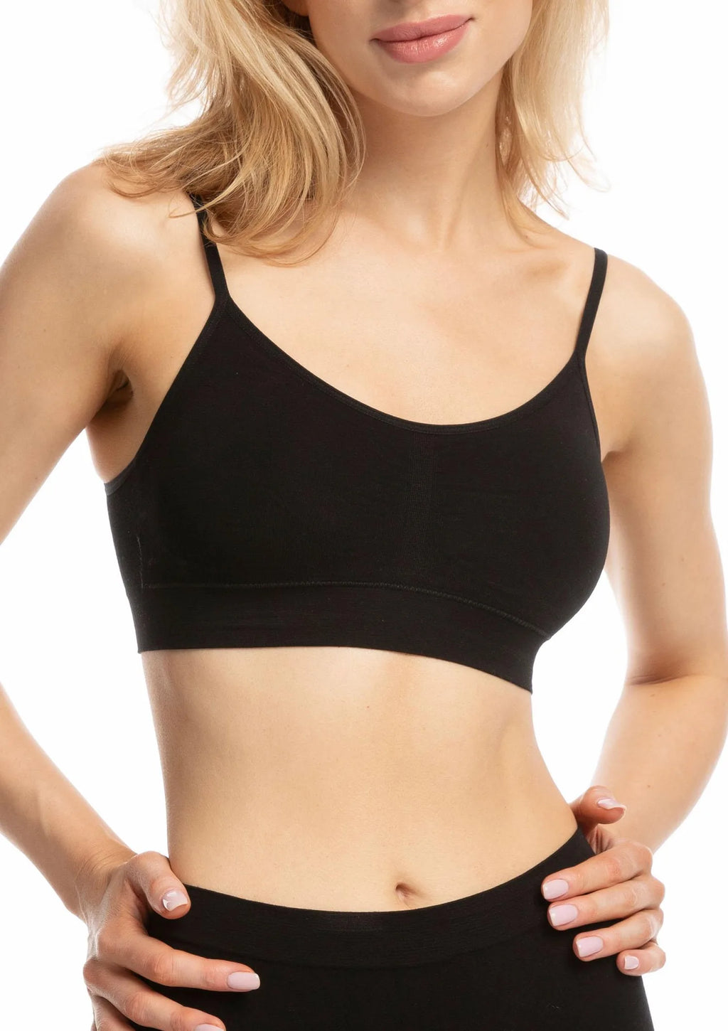 Lounge Bra Julimex – biustonosz damski czarny bambusowy