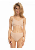 Julimex Bamboo Bralette beżowy miękki biustonosz bez fiszbin