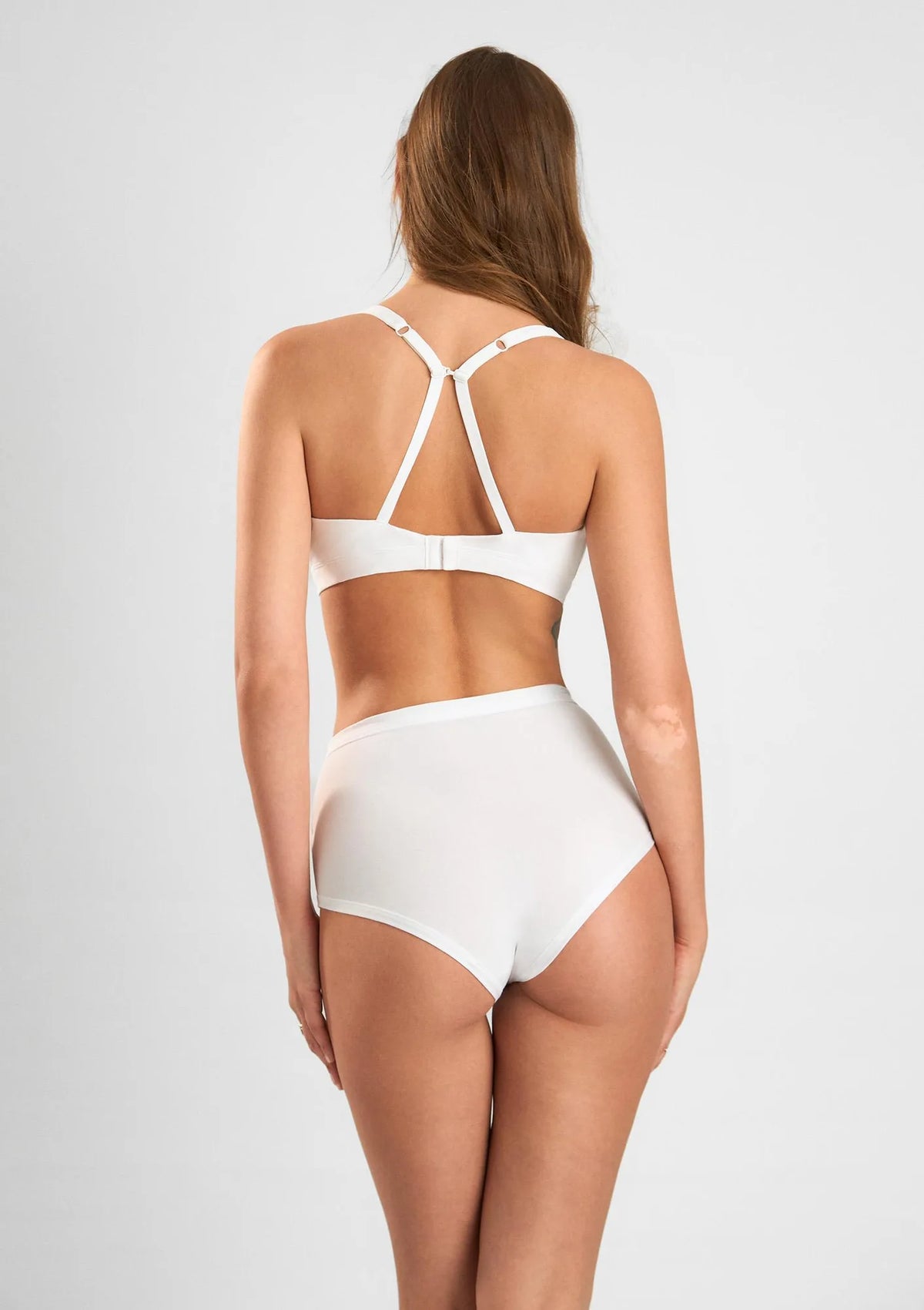 Sielei Cotton 1454 biustonosz biały sportowy z bawełny