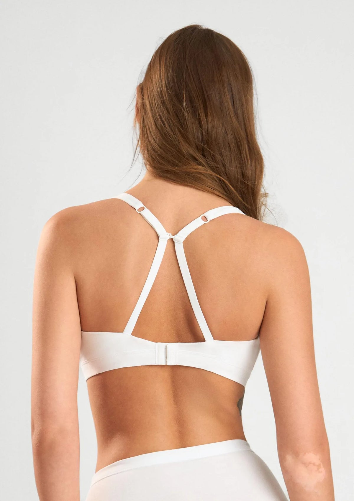 Sielei Cotton 1454 biustonosz biały sportowy z bawełny