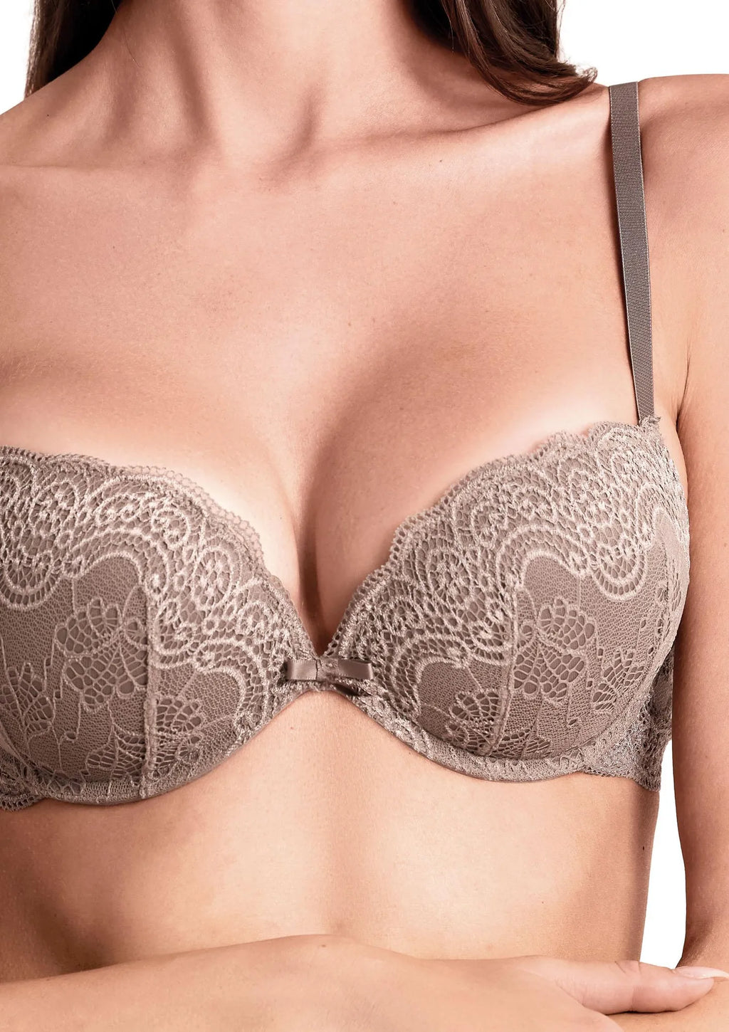 Lormar Duble Pizzo 032L koronkowy super push-up, +2 rozmiary