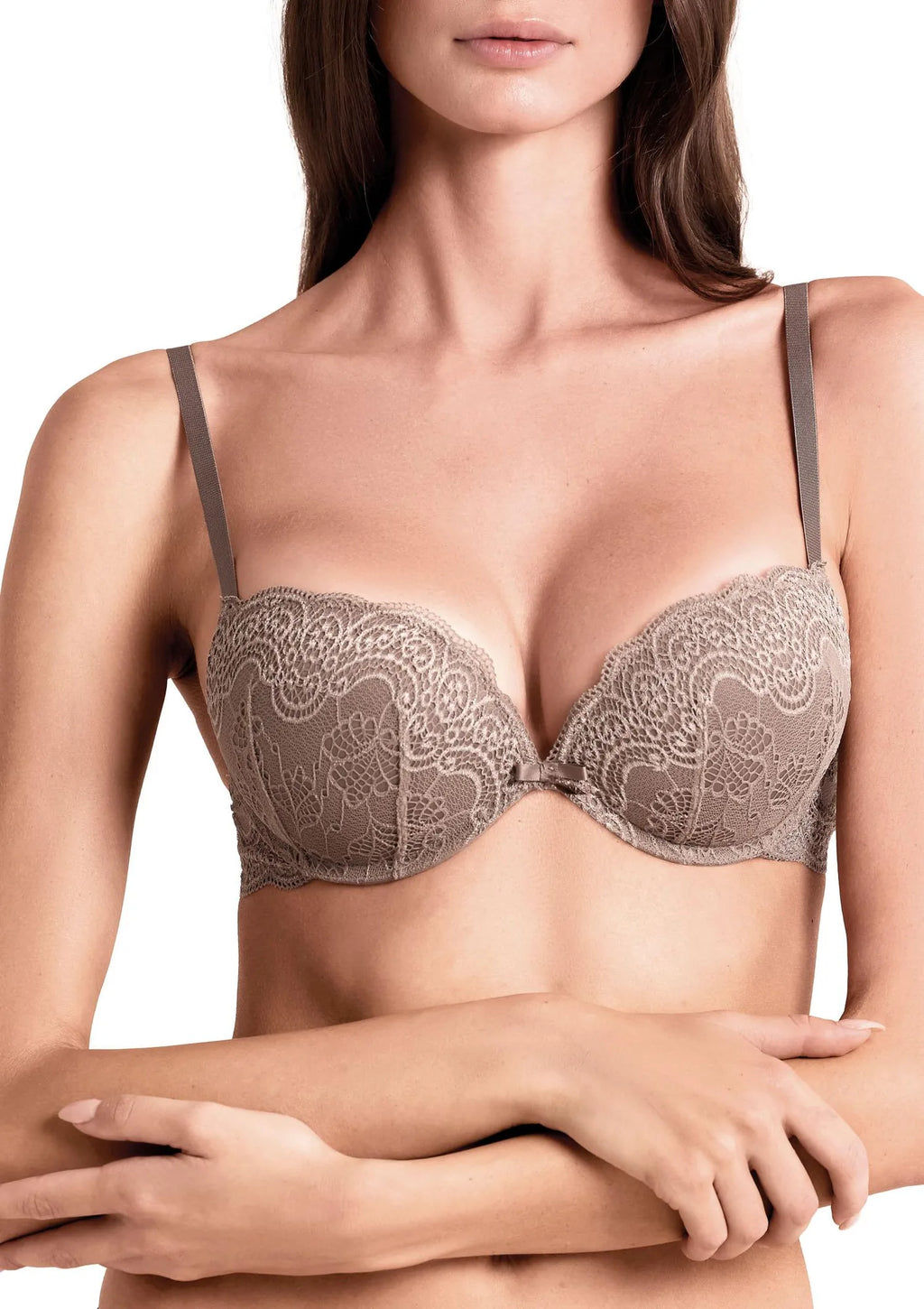 Lormar Duble Pizzo 032L koronkowy super push-up, +2 rozmiary