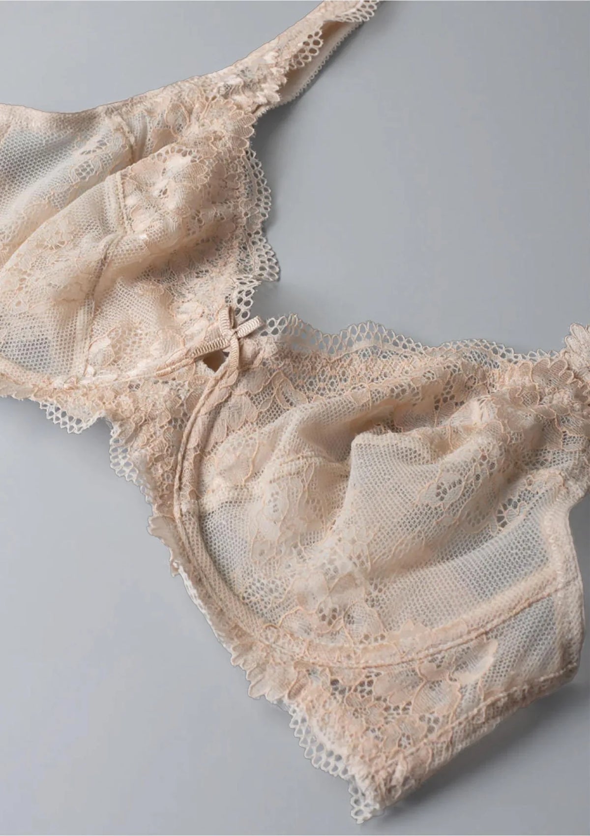 Sielei Wonder Lace 2442 miękki biustonosz koronkowy beżowej