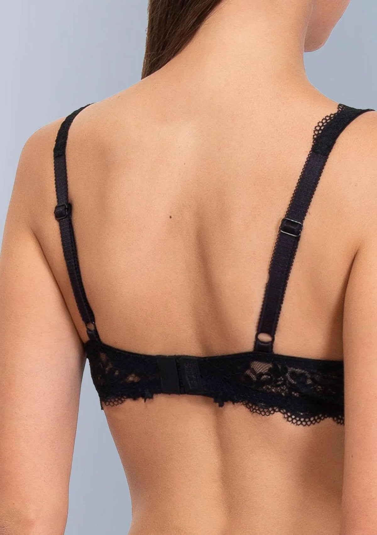 Sielei Wonder Lace 2442 miękki biustonosz koronkowy czarnej