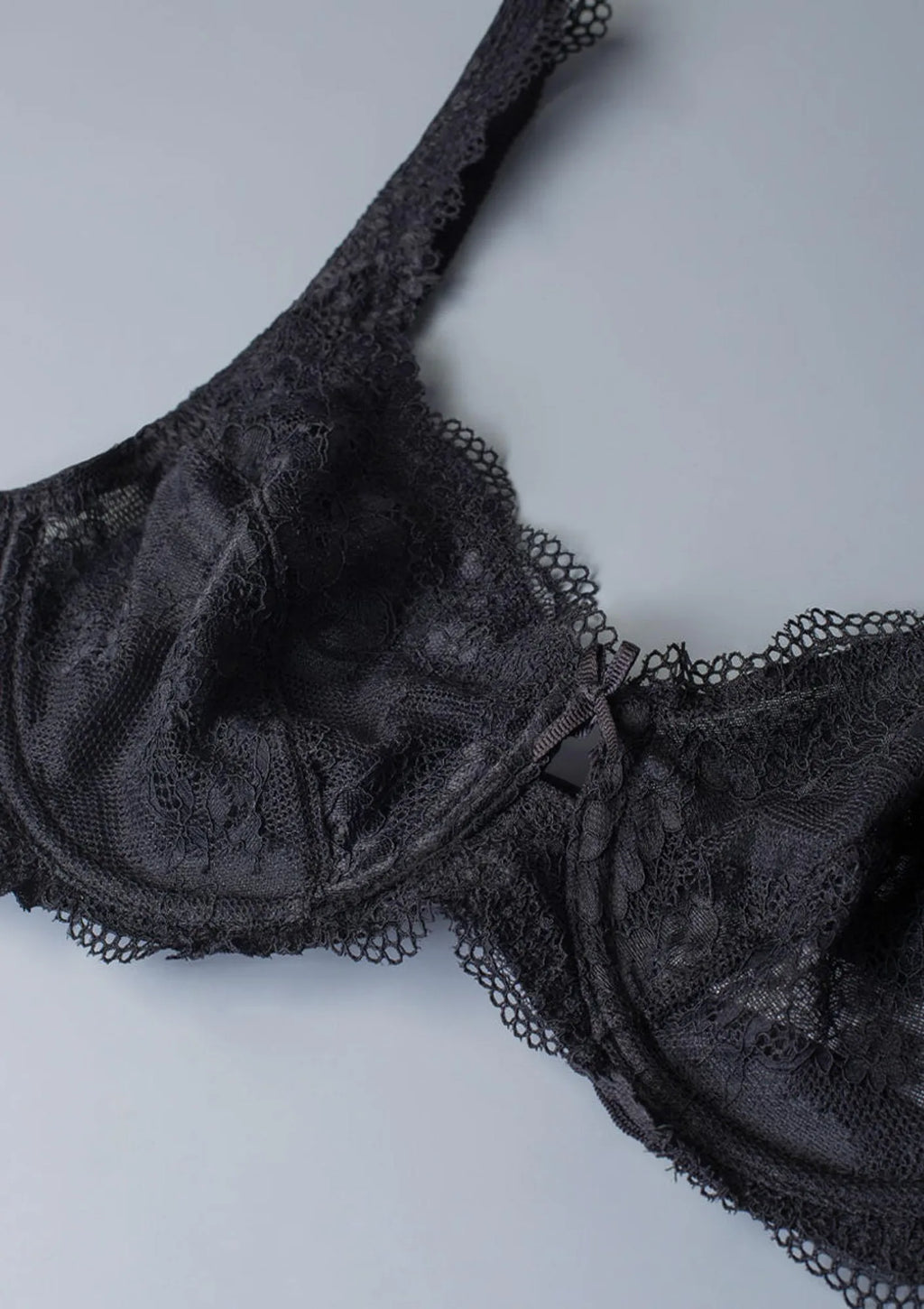 Sielei Wonder Lace 2442 miękki biustonosz koronkowy czarnej