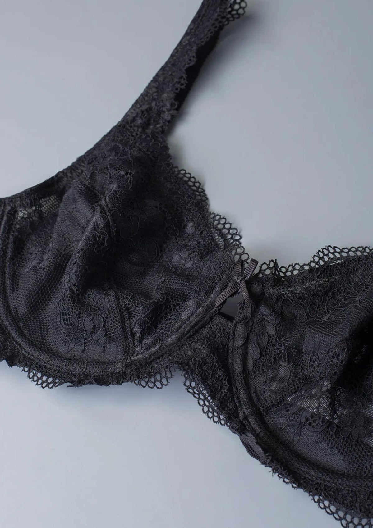Sielei Wonder Lace 2442 miękki biustonosz koronkowy czarnej