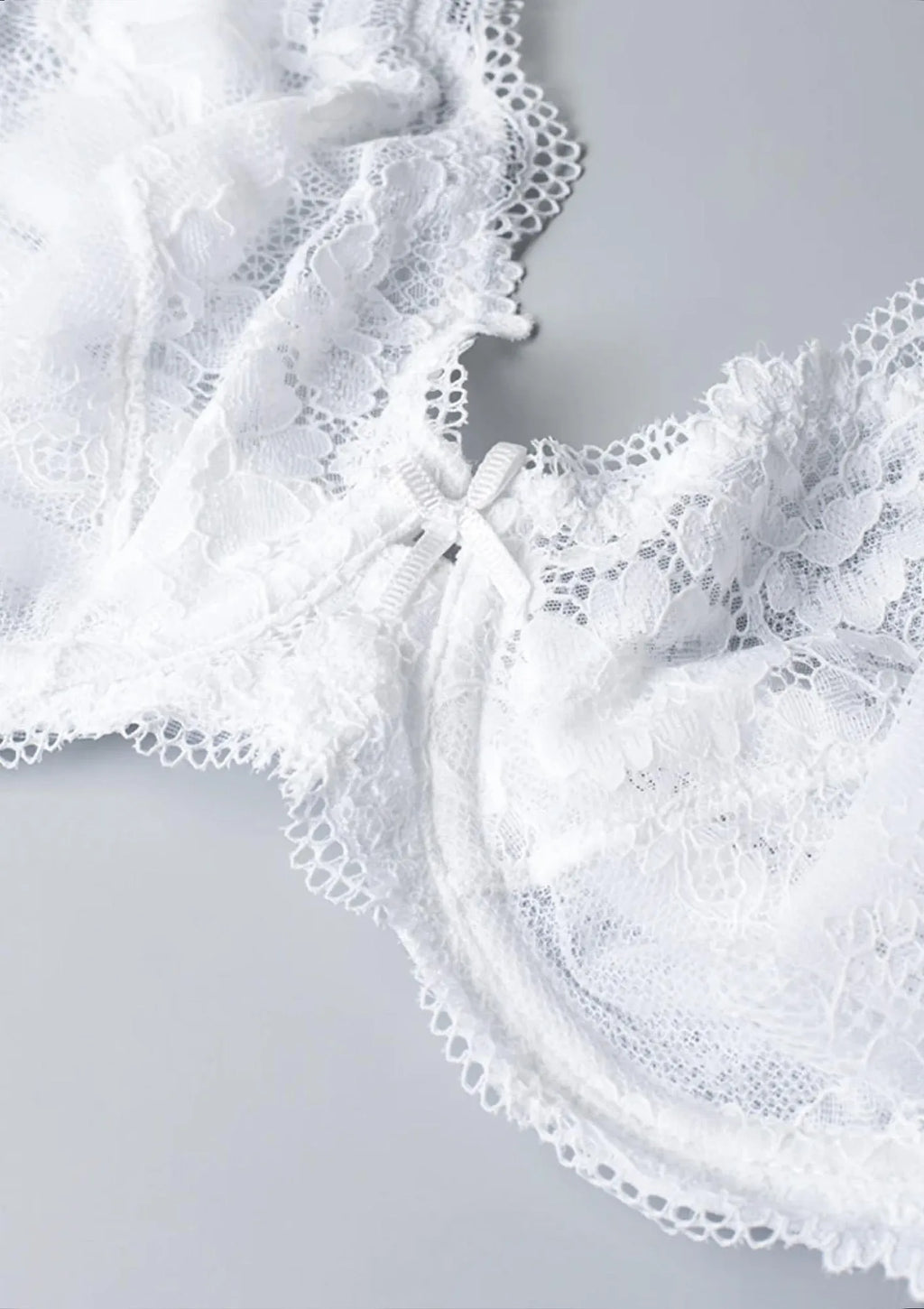 Sielei Wonder Lace 2442 miękki biustonosz koronkowy białej
