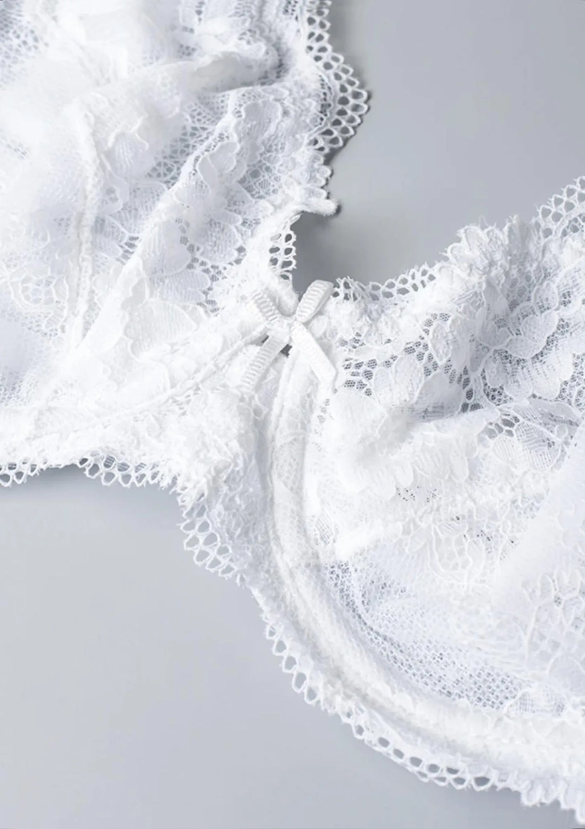 Sielei Wonder Lace 2442 miękki biustonosz koronkowy białej