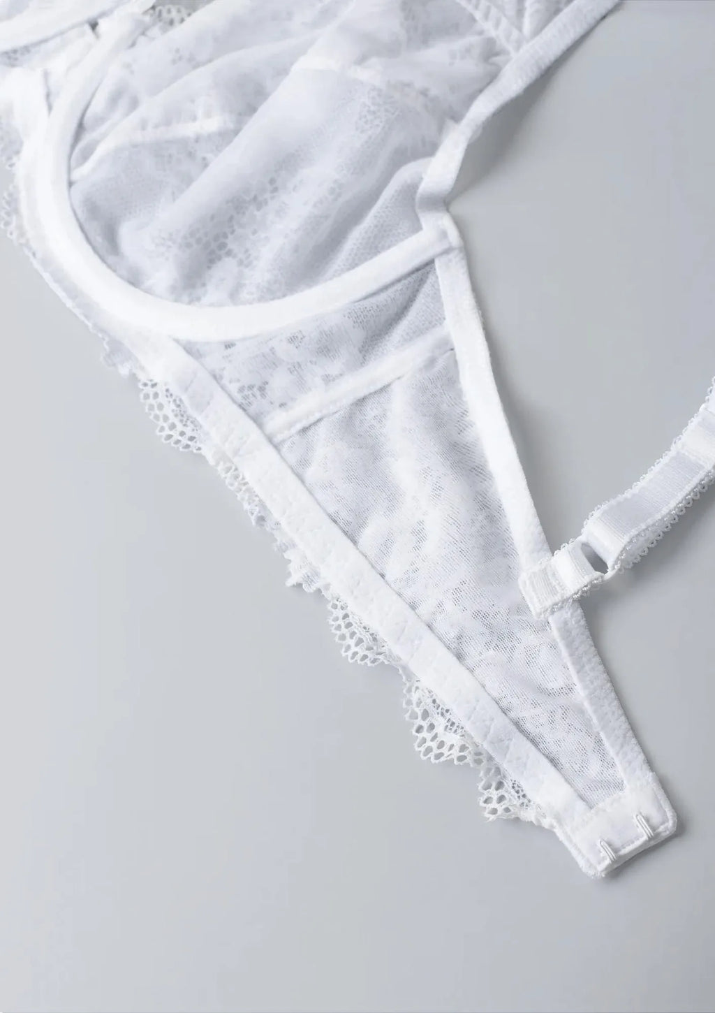 Sielei Wonder Lace 2442 miękki biustonosz koronkowy białej