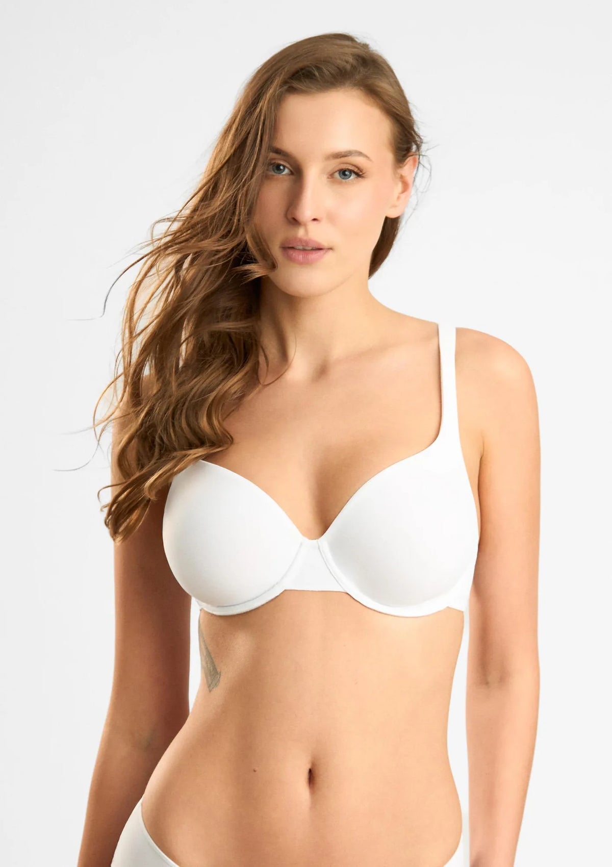 Lormar Mousse 1192 biustonosz białej miękki z mikrofibry