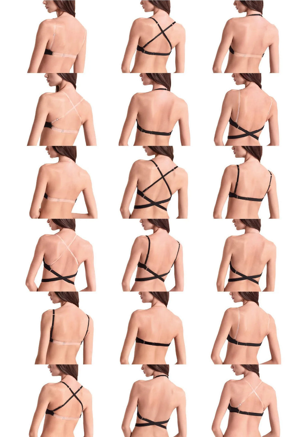 Lormar Joker 021L biustonosz push-up 18 sposobów noszenia biały