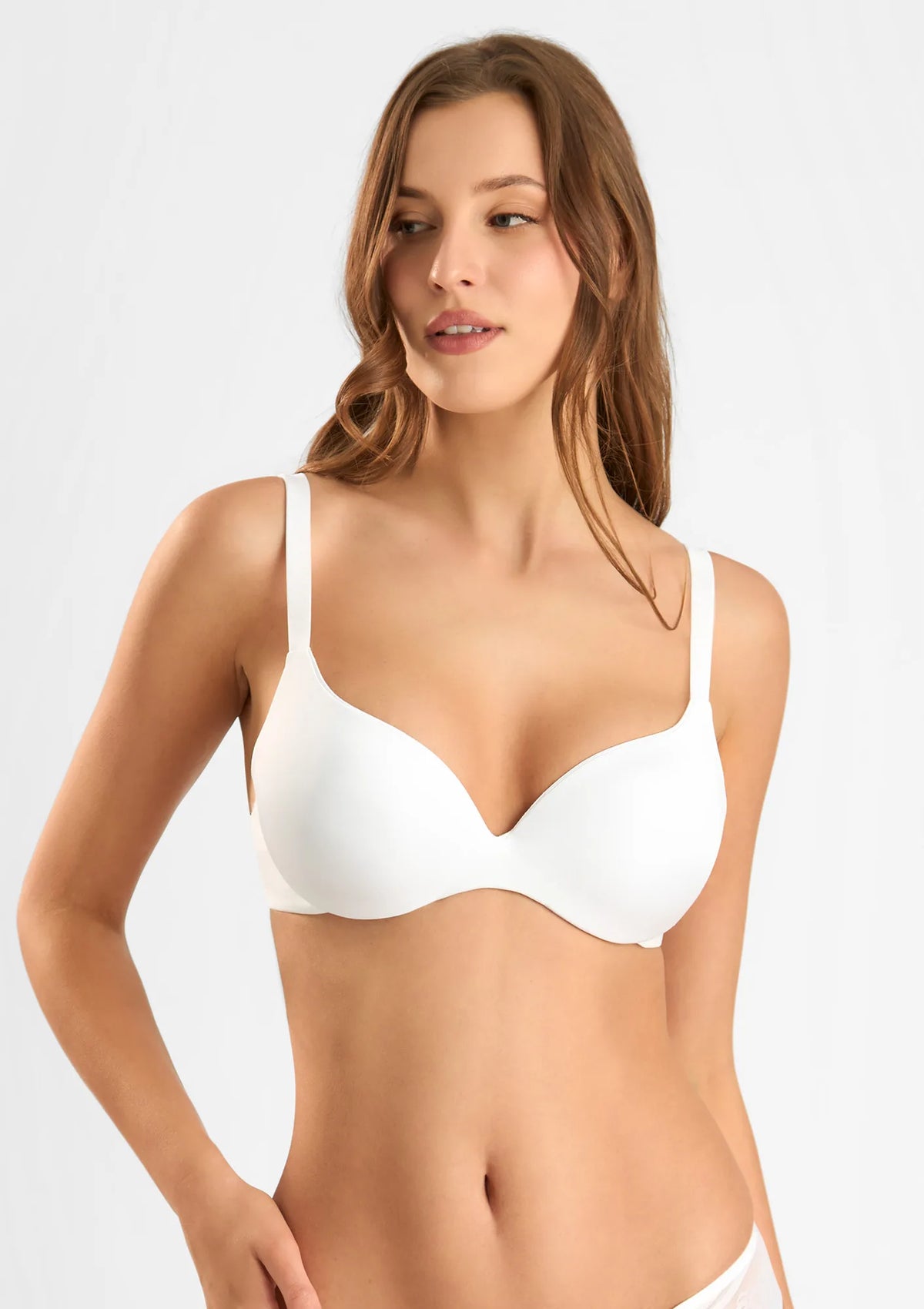 Sielei Fantastic 1368 biustonosz push-up gładki biały