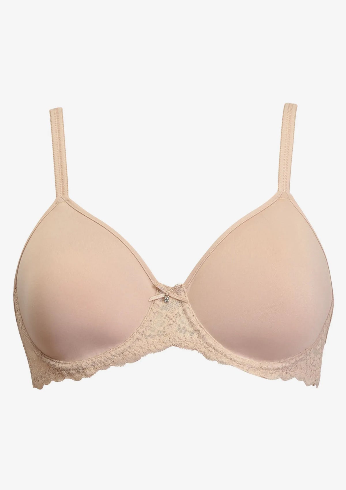 Sielei Allure 2686 biustonosz beżowy spacer z koronką
