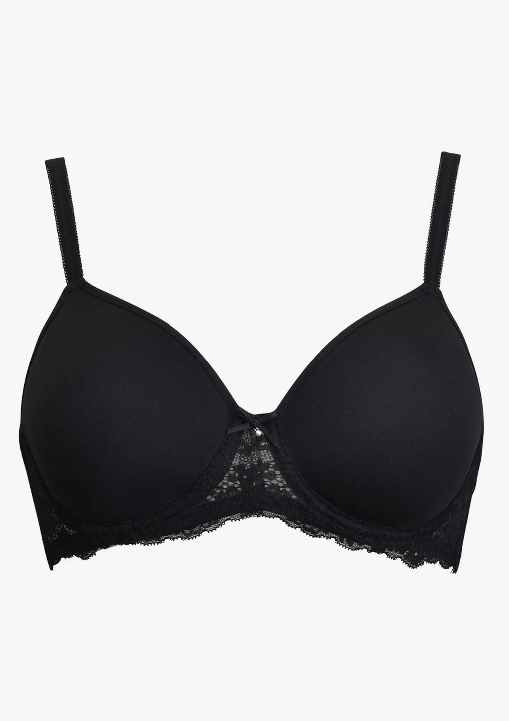 Sielei Allure 2686 biustonosz czarny spacer z koronką