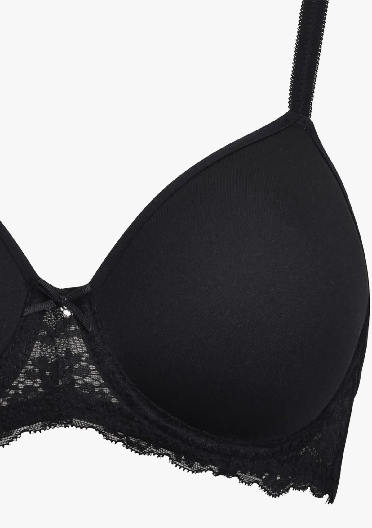 Sielei Allure 2686 biustonosz czarny spacer z koronką